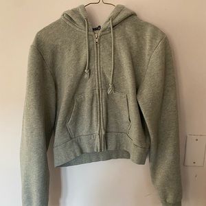brandy melville gray crystal hoodie